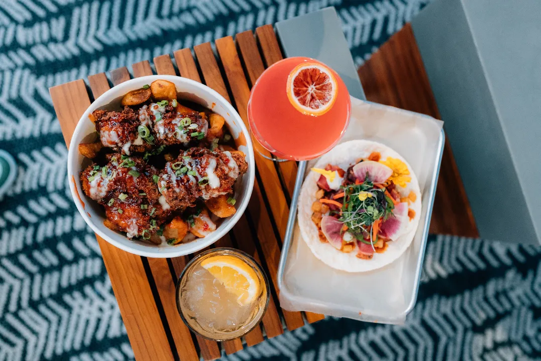Mouthwatering offerings from a food truck park