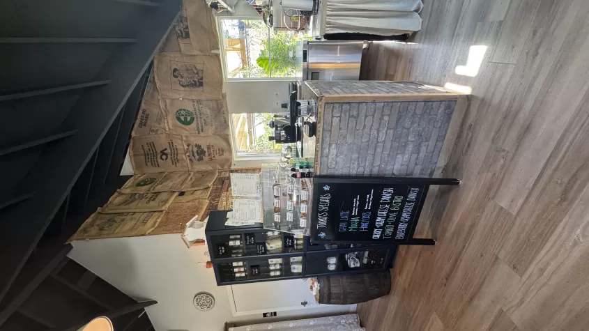 Inside the cafe