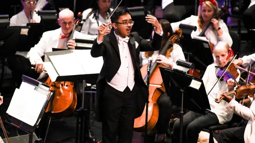 Diego Hernandez, Assistant Conductor of the Gulf Coast Symphony