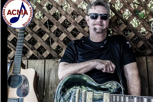 Performer RB Stone with guitar and ACMA logo in corner
