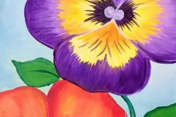 Painted Pansies
