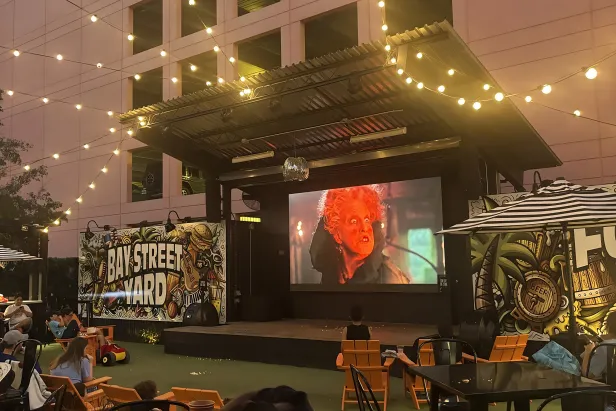Halloween Movie Night at Bay Street Yard

