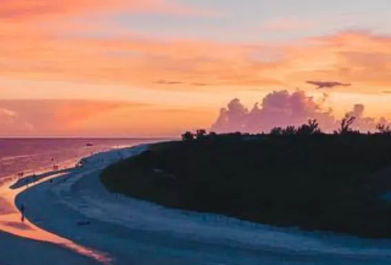 Sanibel Island at sunset