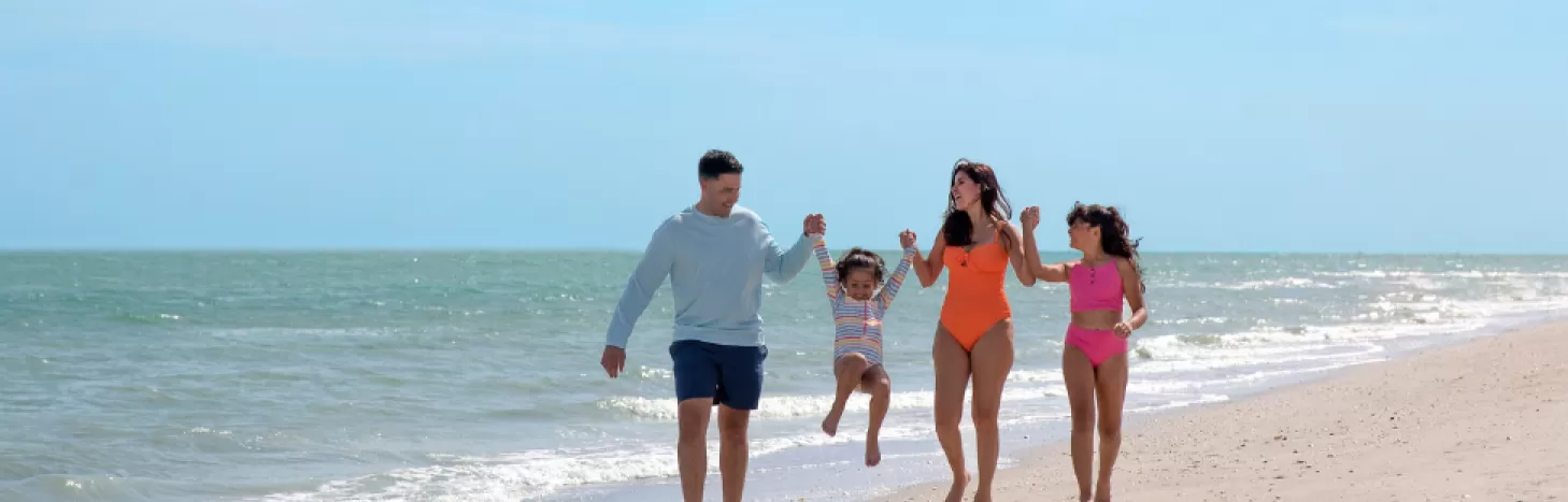 It just feels right to enjoy family time on the beach