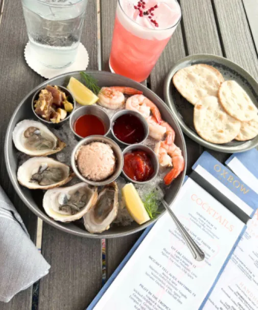 Fresh seafood at Oxbow